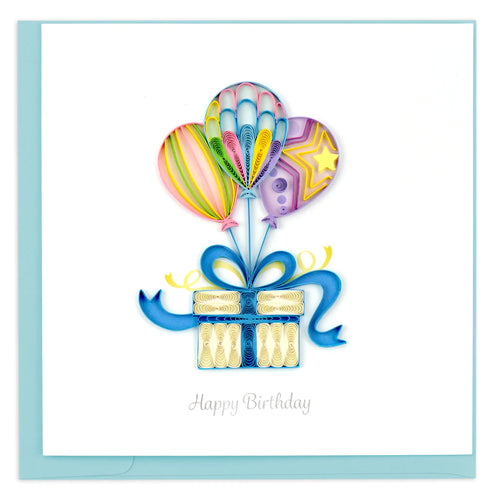Balloon Surprise Birthday Card