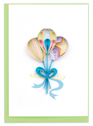 Colorful Balloons Gift Enclosure Mini Card