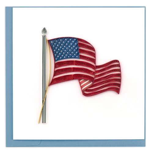 American Flag Greeting Card