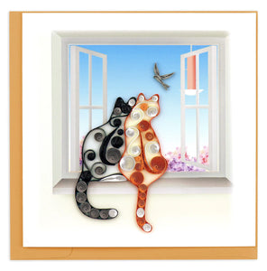 Two Cats Greeting Card