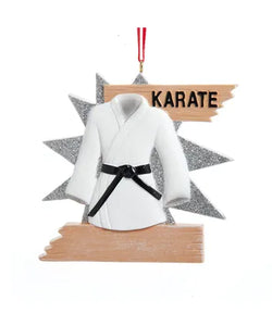 "Karate" Ornament For Personalization