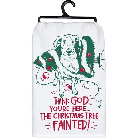 The Christmas Tree Fainted Kitchen Towel