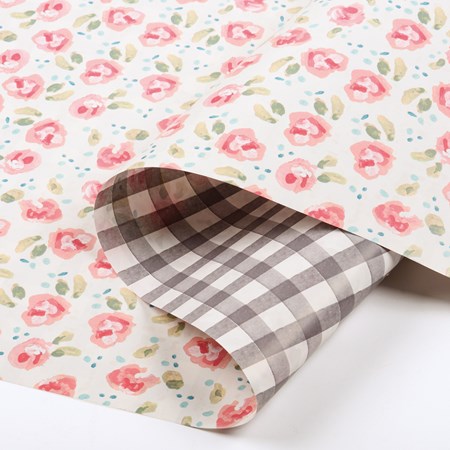 Pink Florals Gift Wrap