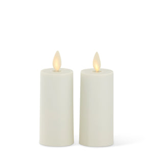 2 Pack 4.2 Inch White Luminara Indoor Votive Candle