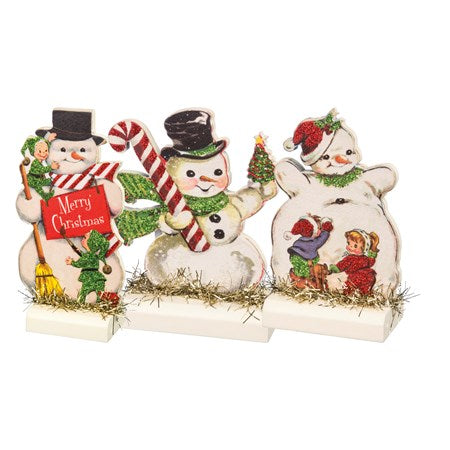 Vintage Snowmen Stand Up