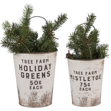 Tree Farm Holiday Greens Wall Bucket