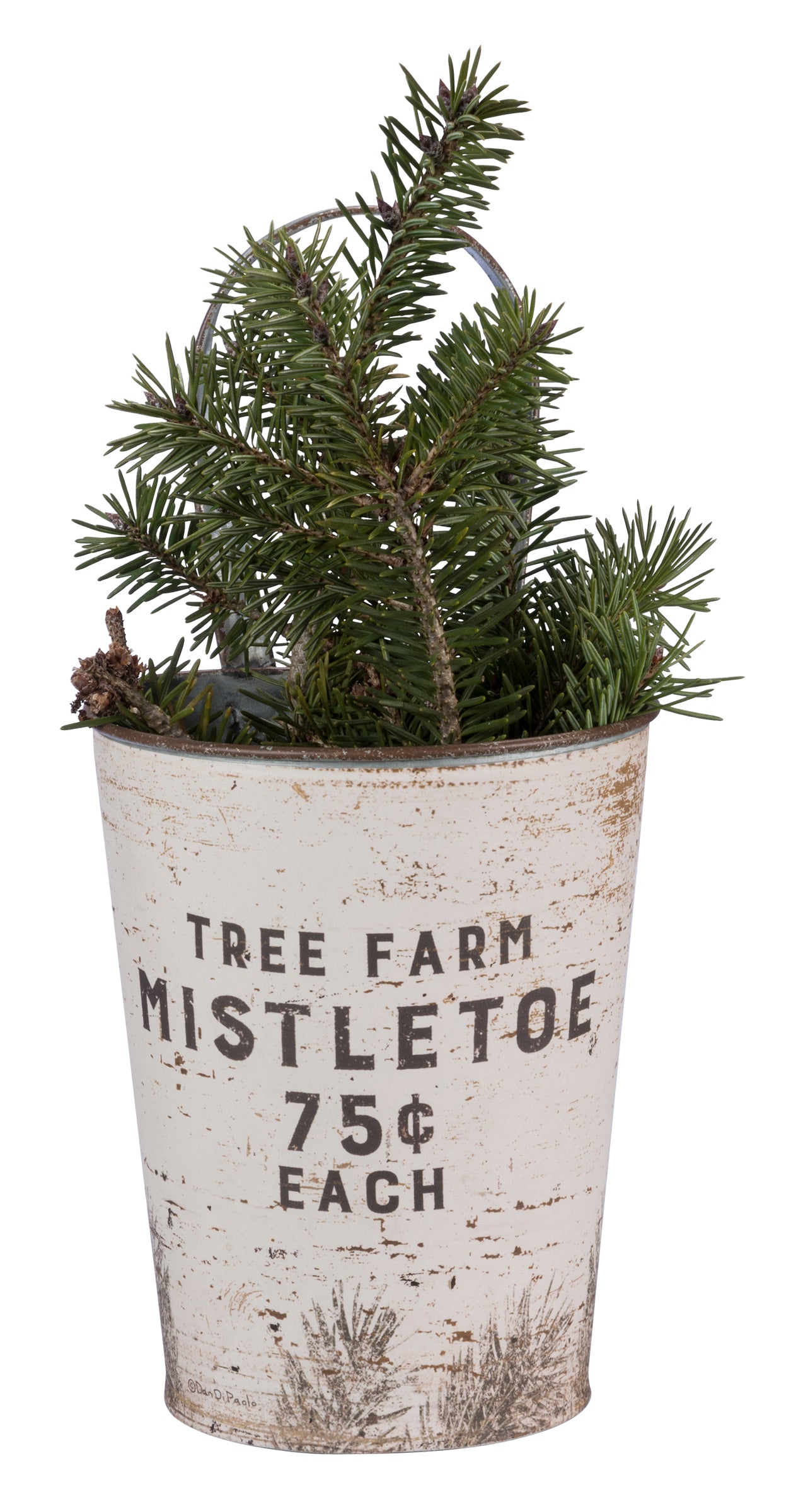Tree Farm Holiday Greens Wall Bucket
