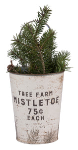 Tree Farm Holiday Greens Wall Bucket