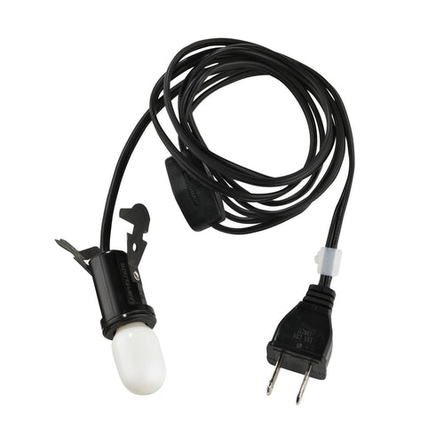 Vlg Single Cord w/ Bulb, Black