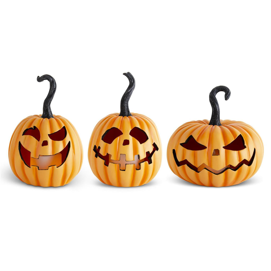 RESIN LED FLICKER FLAME JACK O LANTERNS – Ruta European Artistry