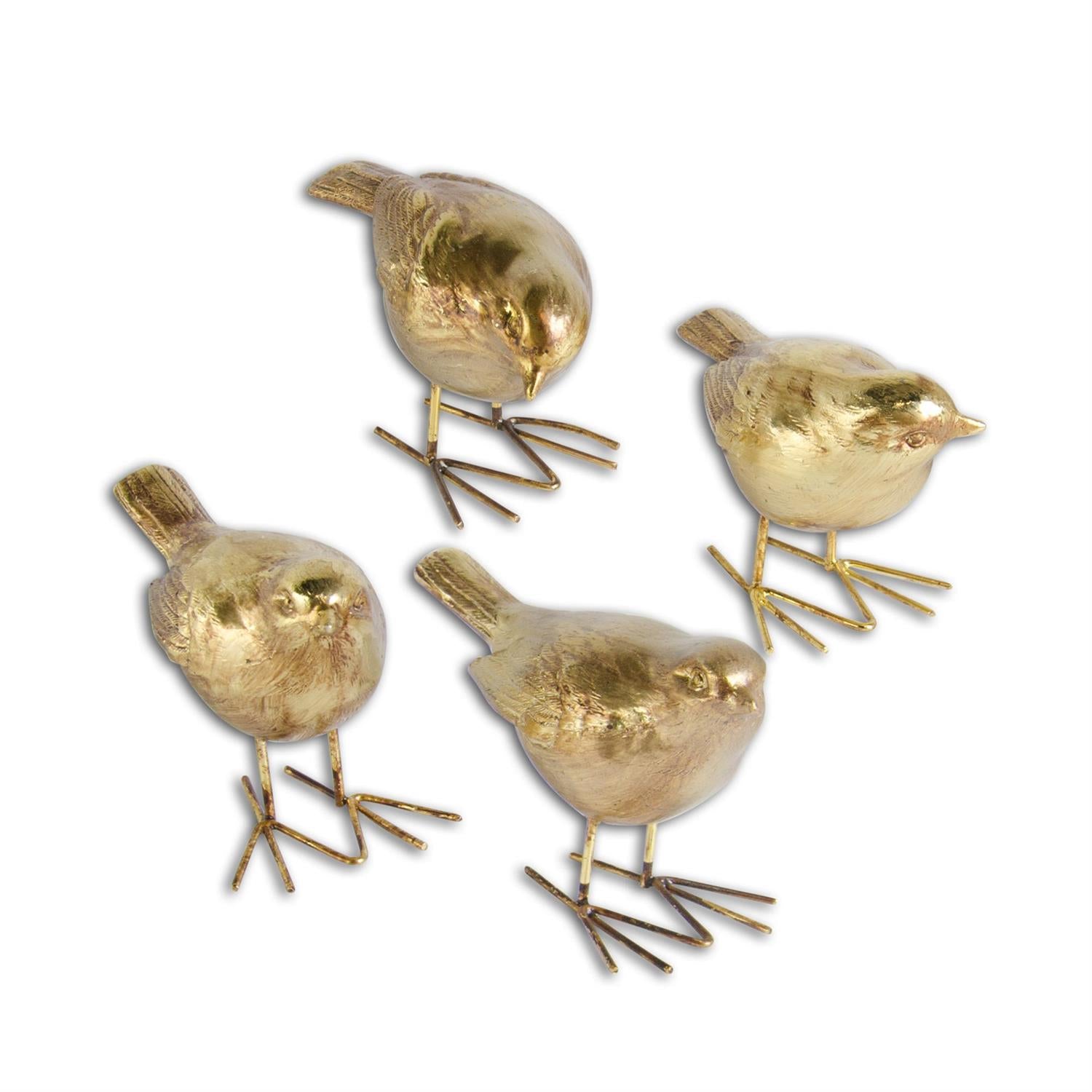 4 INCH ANTIQUE GOLD BIRD