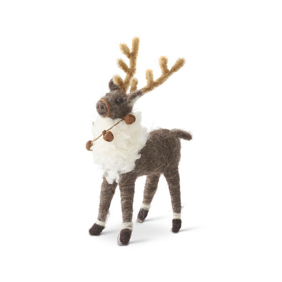 Wool Reindeer w/Bells
