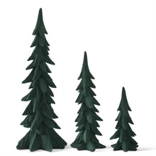 Dark Green Velvet Christmas Trees