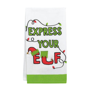 Express Your Elf Tea Towe