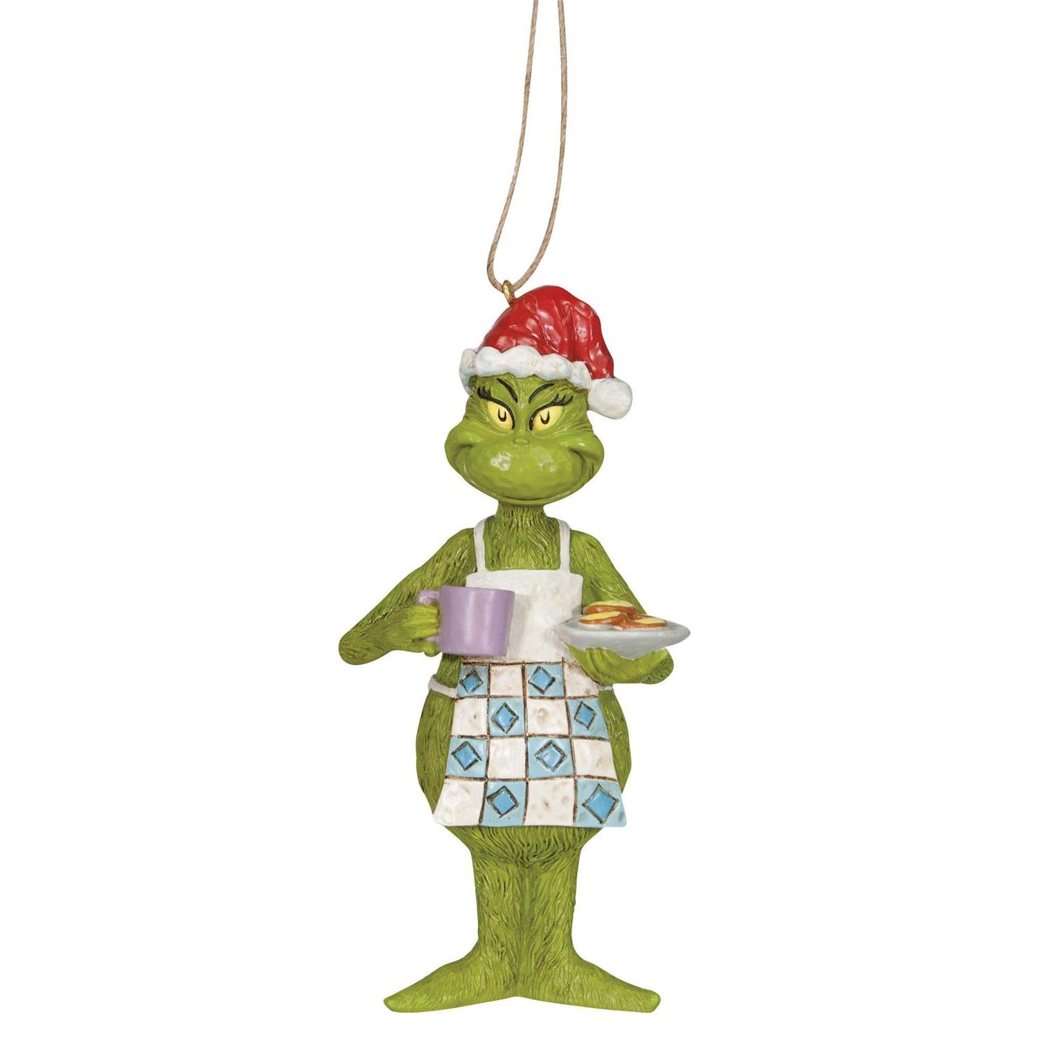 Grinch in Apron w/ Cookies Orn