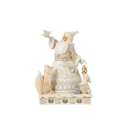 Woodlnd Santa Holding Dove Fig