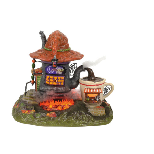 Luna's Late Night Brew Set of 2 Snow Village Halloween
