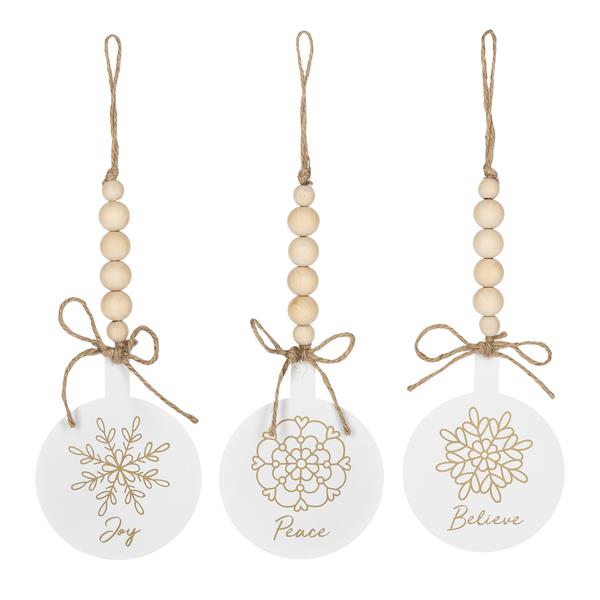 GOLD SNOWFLAKE ORNAMENT