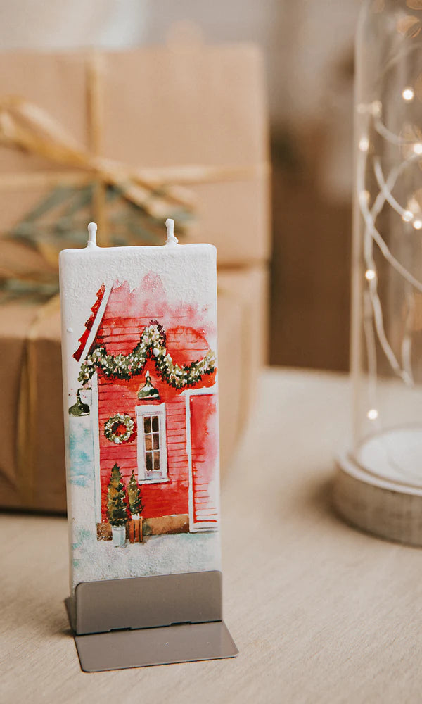 Red Winter Christmas House