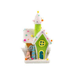 15.75" Green Candy House