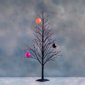 Halloween Tree, w/Pink/Orange Lights,