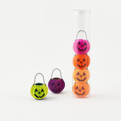 Flocked Pumpkin Basket
