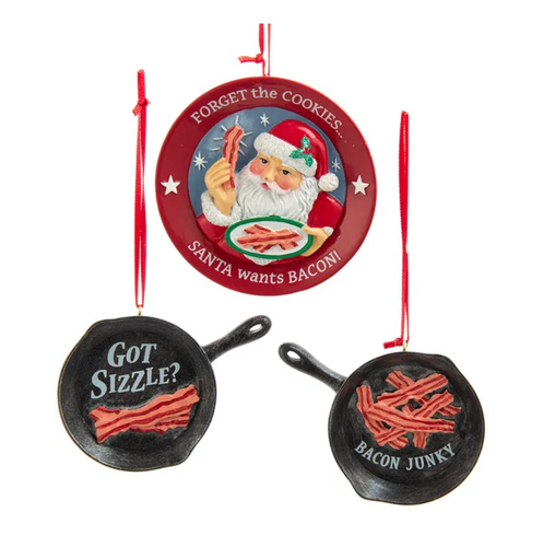 Bacon Pans and Santa Dish