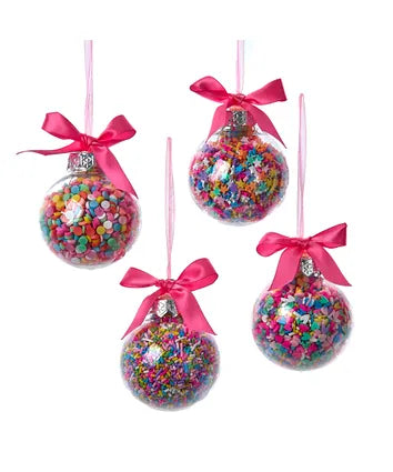 Bubblegum Balls With Sprinkles Ornament