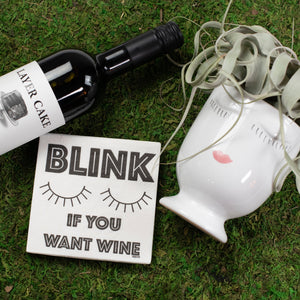 Blink If You Want Wine  | Funny Napkins