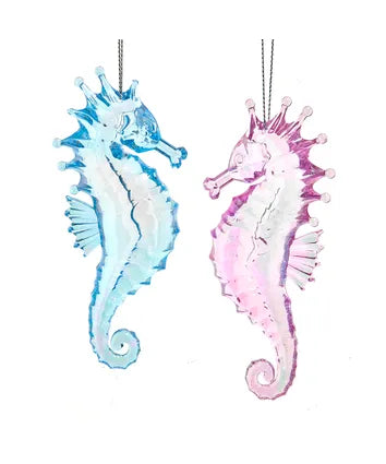 Iridescent Seahorse Ornament