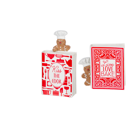 Holiday Cookbook Figurine