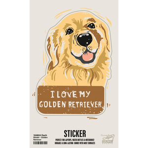 “I Love My” Dog Breed Sticker