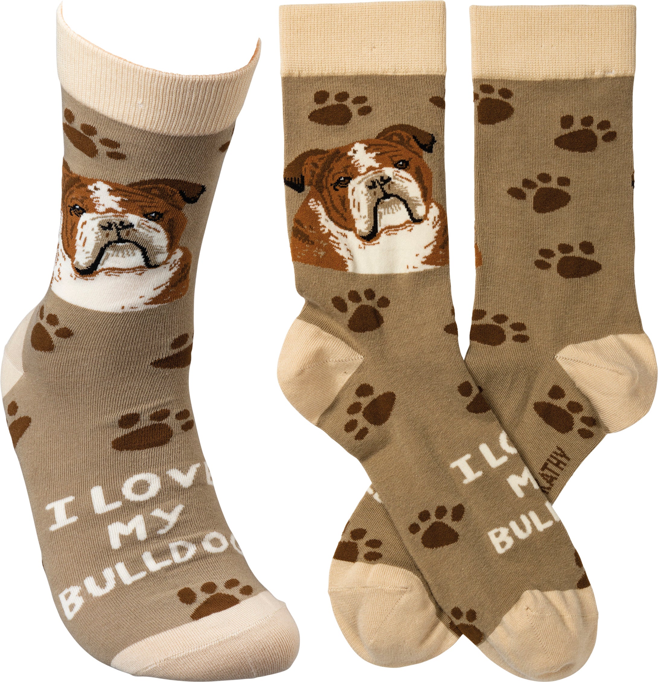 Socks - I Love My Bulldog