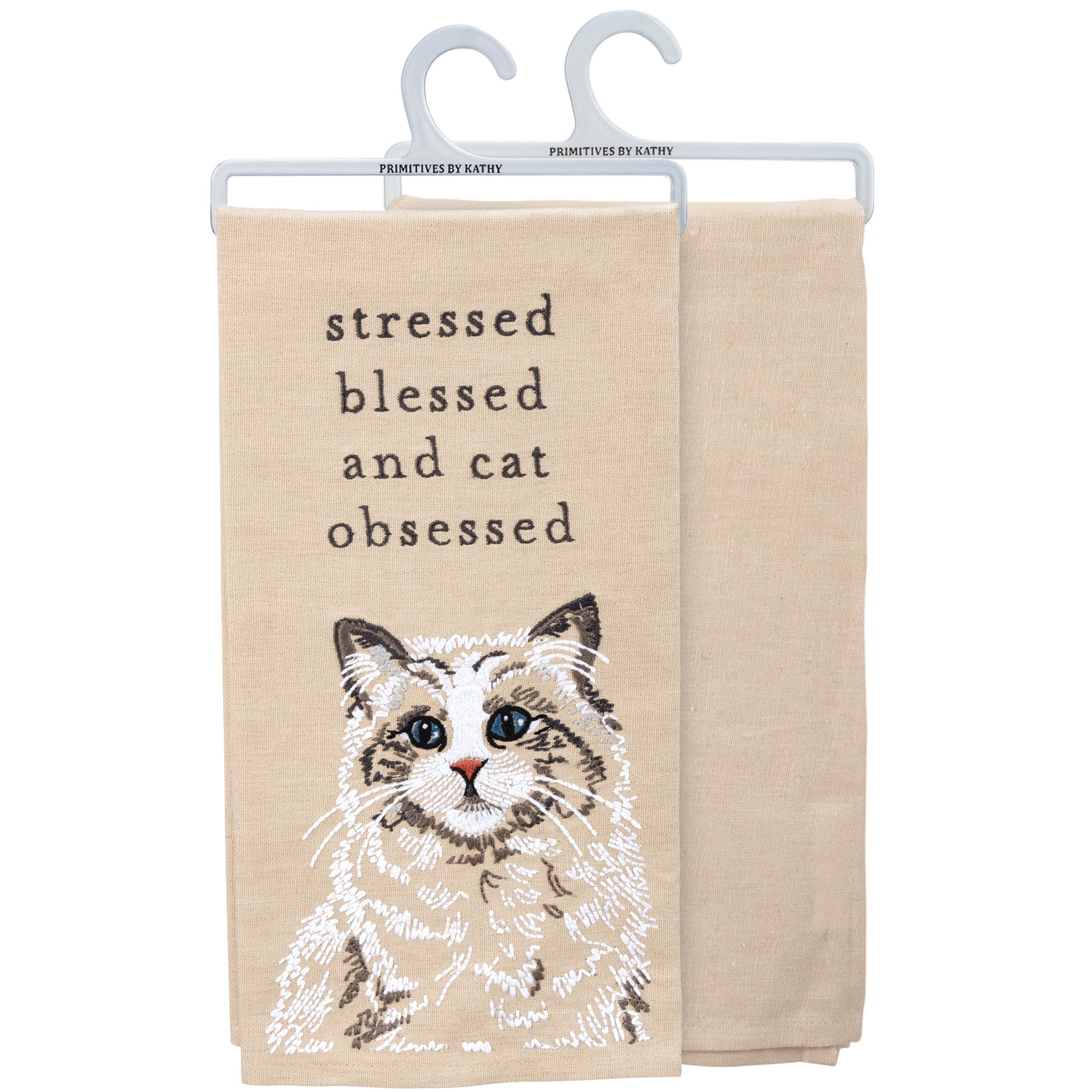Kitchen Towel - Stressed Blessed And Cat Obsessed