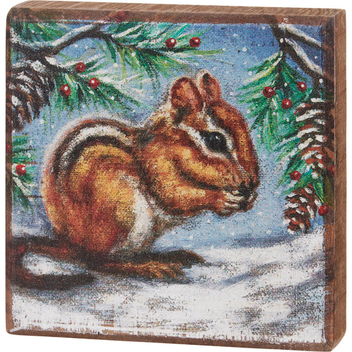 Block Sign - Chipmunk