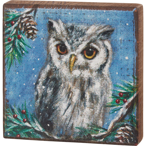 Block Sign - Owl