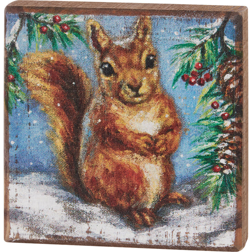 Block Sign - Squirrel