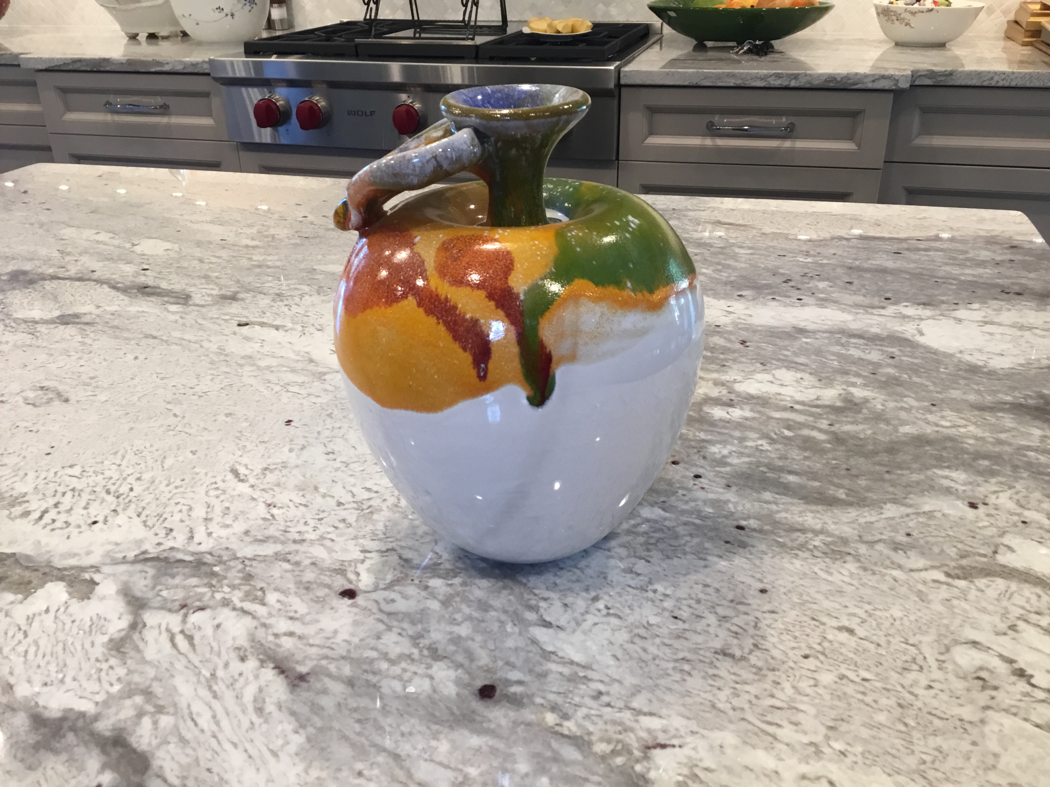 Large Ceramic Apple