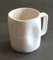 Small Mug in Grey Abstract Stripe