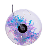 Clear / Iridescent  USB LED Ball Ornament 100mm