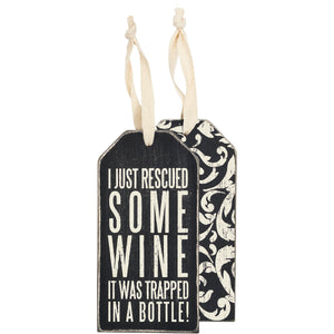Bottle Tag - Rescued Wine