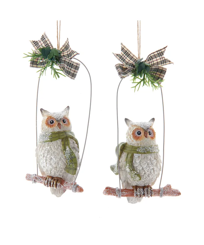 “Hootie” Owl with Scarf Ornament