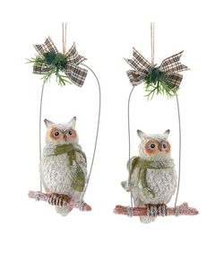 “Hootie” Owl with Scarf Ornament