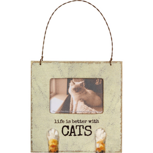 “Life is better with cats” Mini Frame