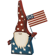 “Gnome and Flag” Patriotic Chunky Sitter Sign