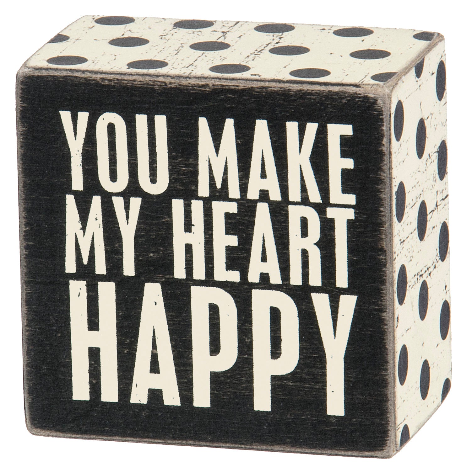 Box Sign - Heart Happy