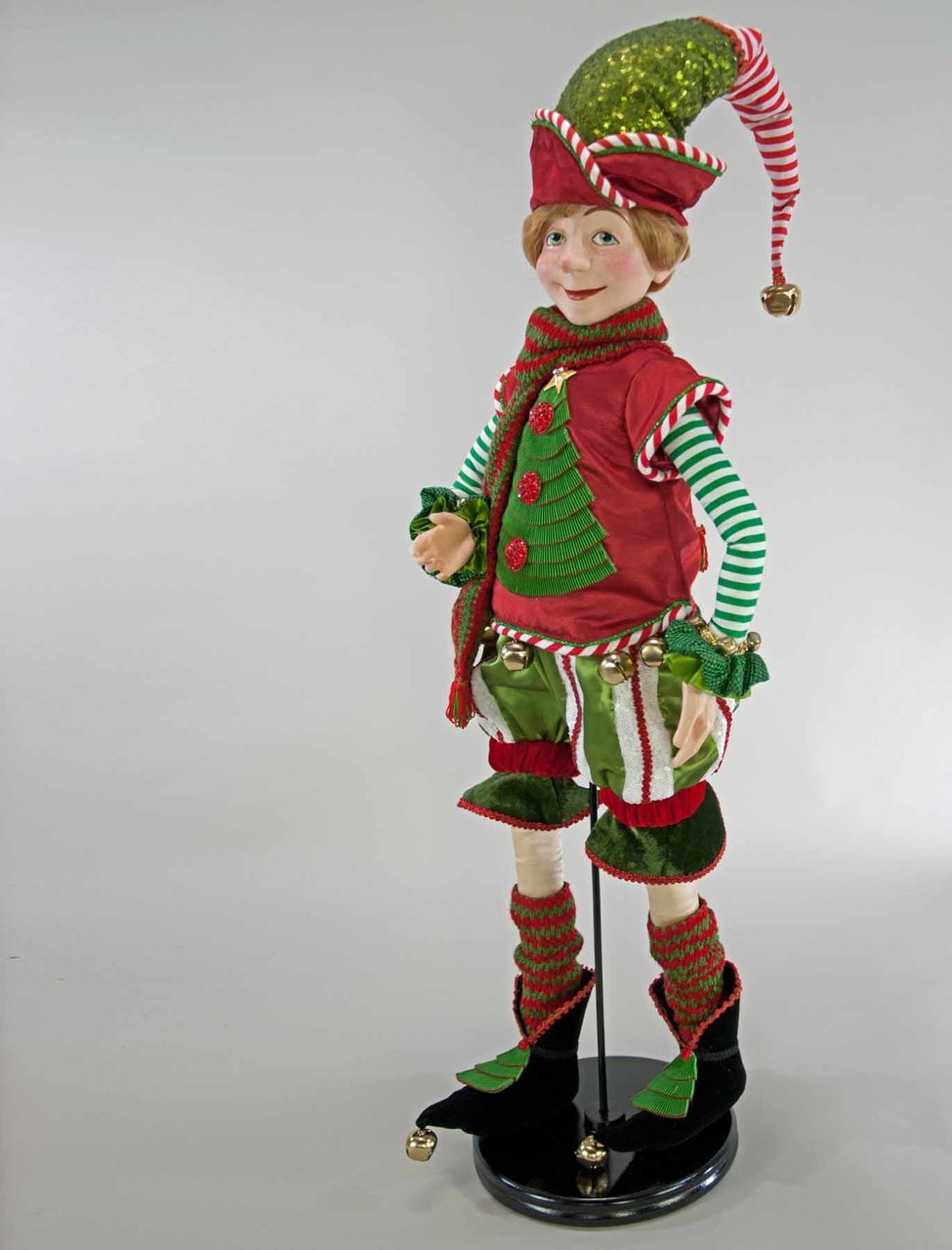 Christmas Elf Doll Green -32