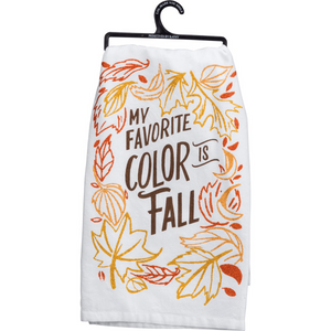 “My Favorite Color is Fall” Kitchen Towel