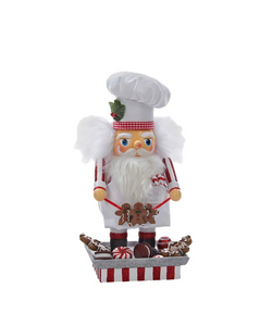 Santa Gingerbread Chef Nutcracker 12”