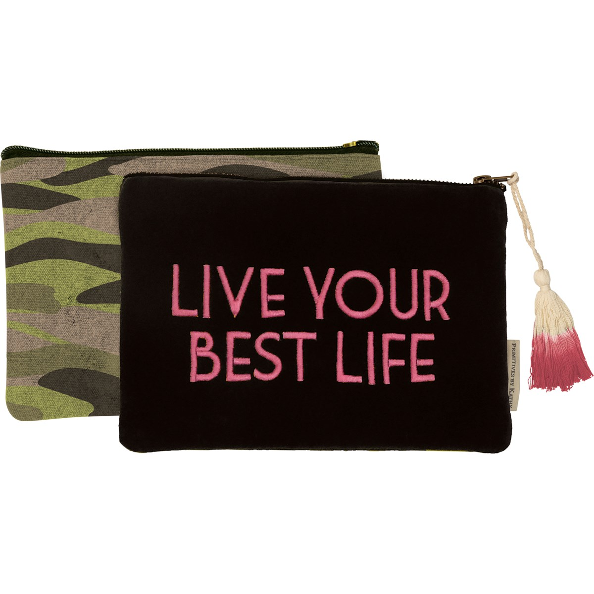 “Live Your Best Life” Zippered Pouch